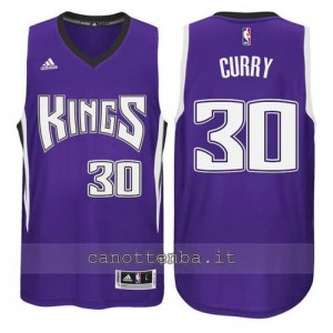 canotte seth curry #30 sacramento kings porpora