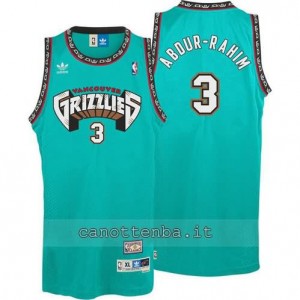 canotte shareef abdur-rahim #3 vancouver grizzlies blu