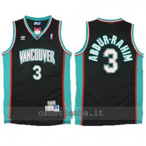 canotte shareef abdur-rahim #3 vancouver grizzlies nero