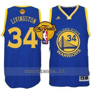 canotte shaun livingston #34 golden state warriors finale 2015 blu