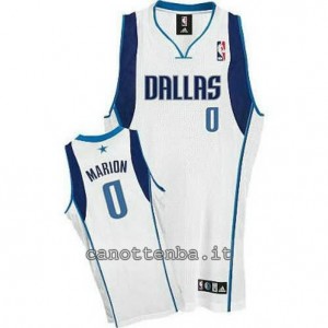 canotte shawn marion #0 dallas mavericks revolution 30 bianca