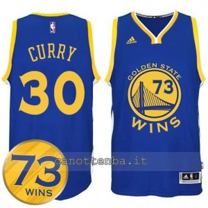 canotte stephen curry #30 golden state warriors 73 wins 2016 blu