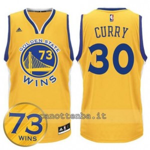 canotte stephen curry #30 golden state warriors 73 wins 2016 giallo