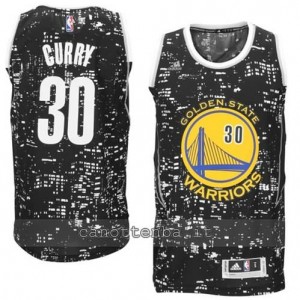 canotte stephen curry #30 golden state warriors lights nero