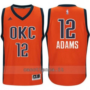 canotte steven adams #12 oklahoma city thunder 2015-2016 arancia