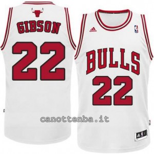 canotte taj gibson #22 chicago bulls revolution 30 bianca