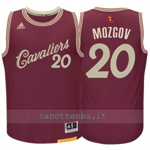 canotte timofey mozgov #20 cleveland cavaliers natale 2015 resso