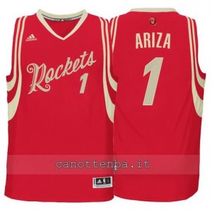 canotte trevor ariza #1 houston rockets natale 2015 rosso