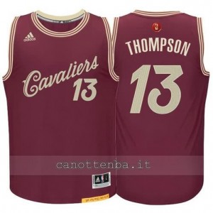 canotte tristan thompson #13 cleveland cavaliers natale 2015 resso