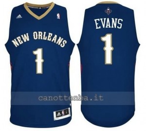 canotte tyreke evans #1 new orleans pelicans revolution 30 blu