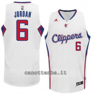 maglia DeAndre jordan #6 los angeles clippers 2014-2015 bianca