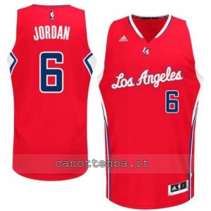 maglia DeAndre jordan #6 los angeles clippers 2014-2015 rosso