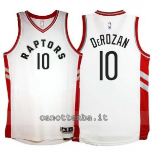 maglia DeMar DeRezan #10 toronto raptors 2015-2016 bianca