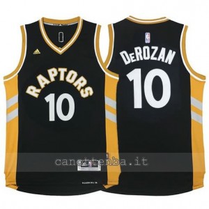 maglia DeMar DeRezan #10 toronto raptors 2015-2016 nero