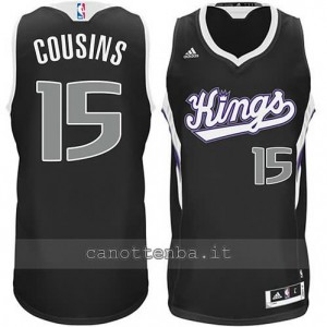 maglia DeMarcus cousins #15 sacramento kings 2014-2015 nero