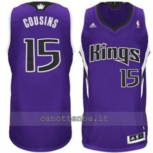 maglia DeMarcus cousins #15 sacramento kings revolution 30 porpora