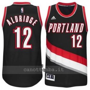 maglia LaMarcus aldridge #12 portland trail blazers 2014-2015 nero