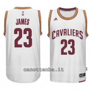 maglia LeBron james #23 cleveland cavaliers 2014-2015 bianca