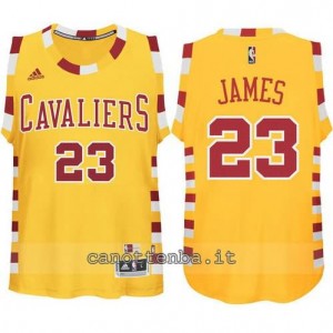 maglia LeBron james #23 cleveland cavaliers classico giallo