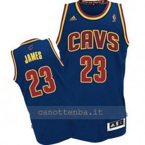 maglia LeBron james #23 cleveland cavaliers revolution 30 blu