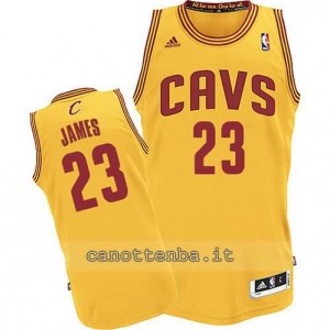 maglia LeBron james #23 cleveland cavaliers revolution 30 giallo