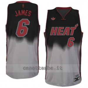 maglia LeBron james #6 miami heat moda fadeaway