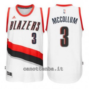 maglia McCollum #3 portland trail blazers 2014-2015 bianca