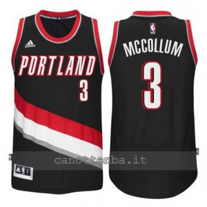 maglia McCollum #3 portland trail blazers 2014-2015 nero