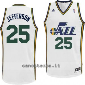 maglia al jefferson #25 utah jazz revolution 30 bianca