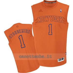 maglia amar'e stoudemire #1 new york knicks moda arancia