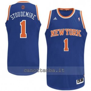 maglia amar'e stoudemire #1 new york knicks revolution 30 blu