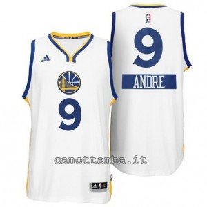 maglia andre iguodala #9 golden state warriors natale 2014 bianca