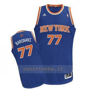 maglia andrea bargnani #77 new york knicks revolution 30 blu