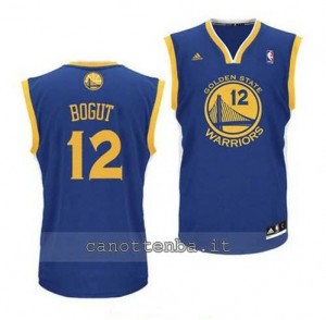 maglia andrew bogut #12 golden state warriors revolution 30 blu