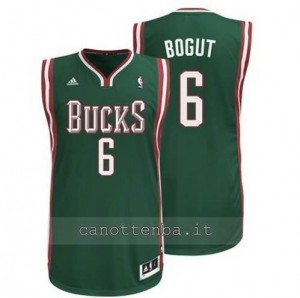 maglia andrew bogut #6 milwaukee bucks revolution 30 verde