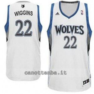 maglia andrew wiggins #22 minnesota timberwolves revolution 30 bianca