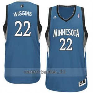 maglia andrew wiggins #22 minnesota timberwolves revolution 30 blu