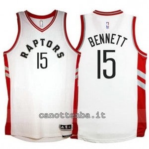 maglia anthony bennett #15 toronto raptors 2015-2016 bianca