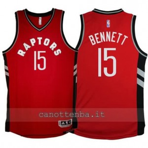 maglia anthony bennett #15 toronto raptors 2015-2016 rosso