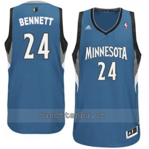 maglia anthony bennett #24 minnesota timberwolves revolution 30 blu