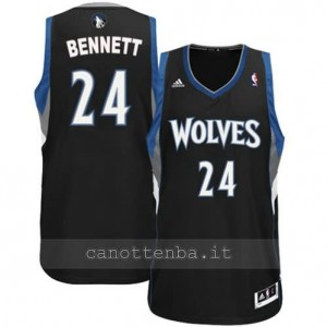 maglia anthony bennett #24 minnesota timberwolves revolution 30 nero