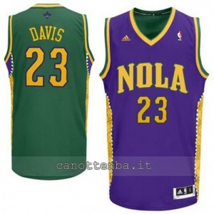 maglia anthony davis #23 new orleans hornets porpora