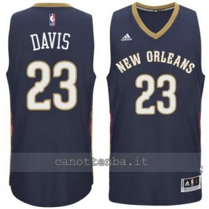 maglia anthony davis #23 new orleans pelicans 2014-2015 blu