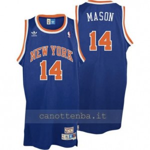 maglia anthony mason #14 new york knicks soul blu