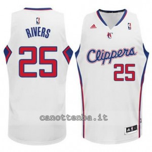maglia austin rivers #25 los angeles clippers 2014-2015 bianca