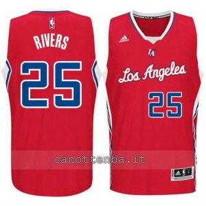 maglia austin rivers #25 los angeles clippers 2014-2015 rosso