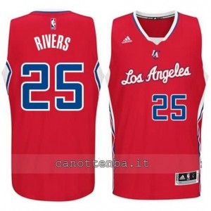 maglia austin rivers #25 los angeles clippers 2014-2015 rosso