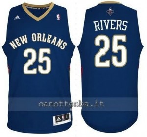 maglia austin rivers #25 new orleans pelicans revolution 30 blu