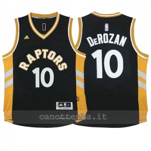 maglia bambino toronto raptors DeMar DeRozan #10 2015-2016 nero