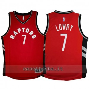 maglia bambino toronto raptors kyle lowry #7 2015-2016 rosso